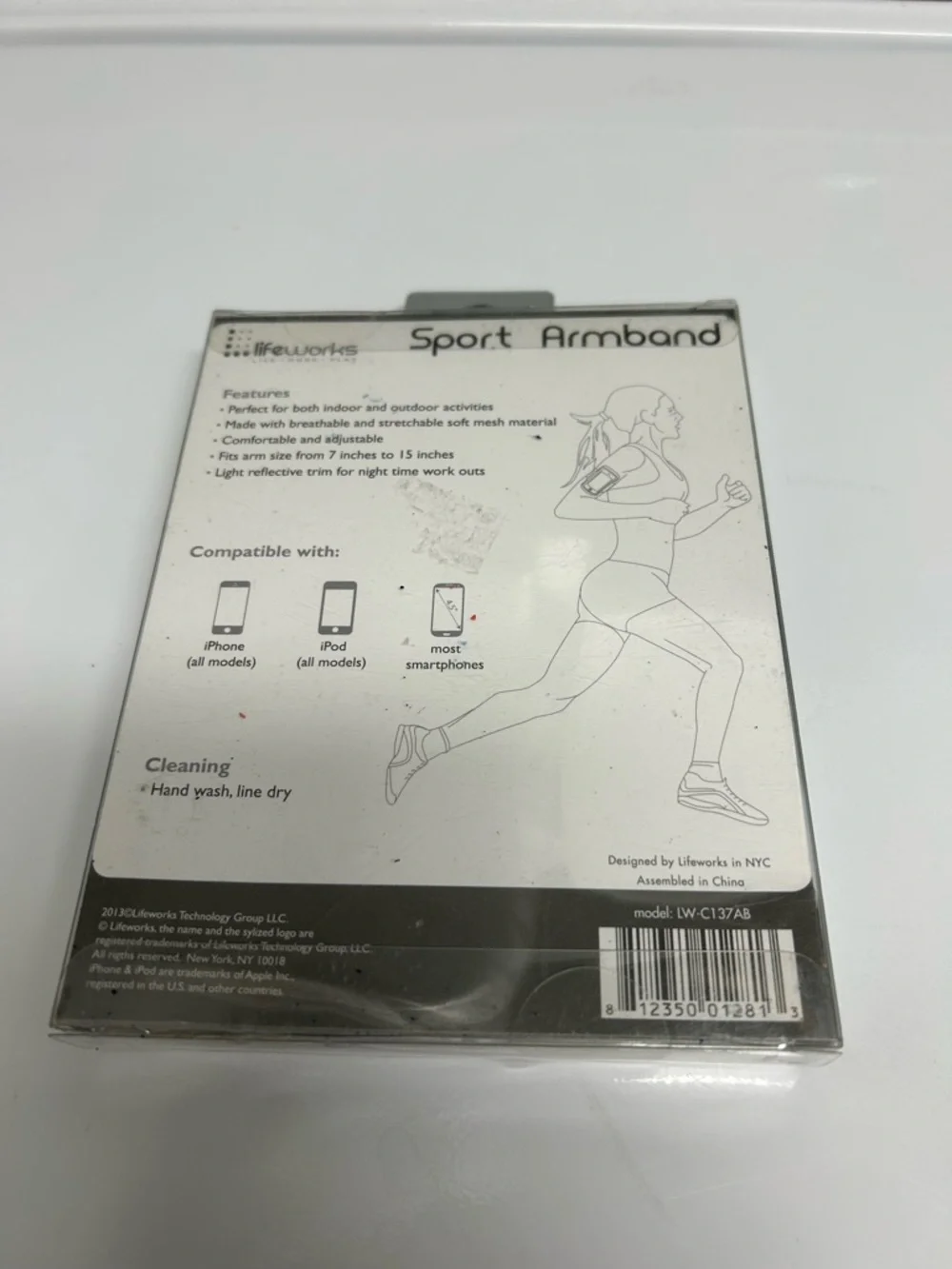 Lifeworks Sport Armband - Black & Clear Packaging
